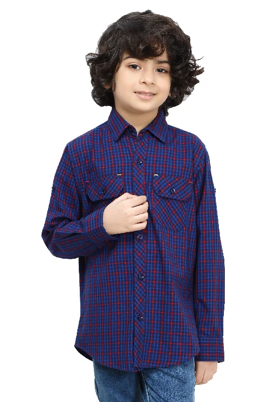 Blue Tattersall Check Casual ShirtCollaborative Shirts